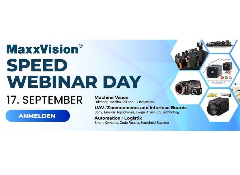 MaxxVision  lädt Kunden und Interessierte zu einem Webinar-Tag am 17.09.2024 ein. Insgesamt gibt es 14 Webinare für jeweils 15 Minuten