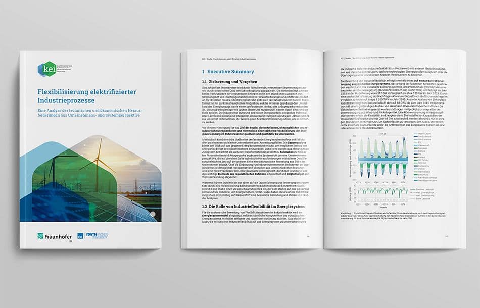 In einer neuen Studie haben Forschende des Fraunhofer ISI und der RWTH Aachen untersucht, wie die Energieverwendung und Produktion im Industriesektor flexibler werden kann